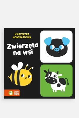 "Książeczka kontrastowa. Zwierzęta na wsi" książka obrazkowa ZIELONA SOWA