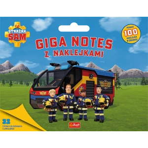 Książka aktywizująca Giga notes z naklejkami, Strażak Sam