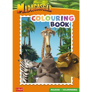 Książka aktywizująca Madagaskar, kolorowanka