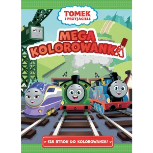 Książka aktywizująca Tomek i przyjaciele, mega kolorowanka