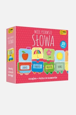 Książka i puzzle Moje pierwsze słowa WILGA PLAY