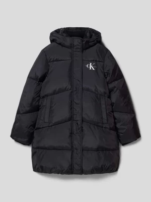 Kurtka pikowana z detalem z logo model ‘PUFFER COAT’ Calvin Klein Jeans