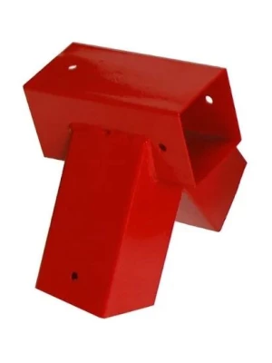 Łącznik belki kwadratowej - czerwony - 100° - GHVK