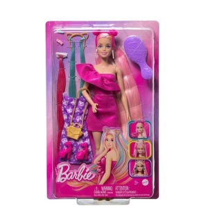 Lalka Barbie Totally Hair Kolorowe Włosy Akcesoria Pasemka ZABAWA WŁOSAMI