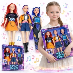 Lalki K-Pop Rumi Zoey Mira Zestaw 3 Lalek Demon Hunters Lalki K-Pop Rumi Zoey Mira Zestaw 3 Lalek Demon Hunters