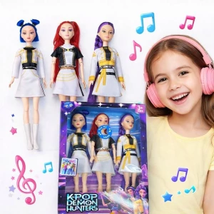 Lalki Śpiewające K-POP DEMON HUNTER RUMI MIRA ZOEY Łowczynie Demonów
