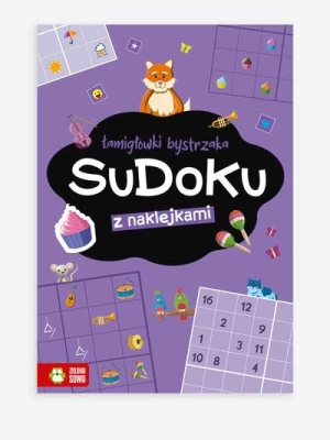 "Łamigłówki bystrzaka. Sudoku z naklejkami" książka z zadaniami ZIELONA SOWA