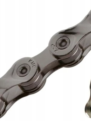 ŁAŃCUCH ROWEROWY KMC X9 SERVICE GREY 9 RZĘDÓW 116 OGNIW + SPINKA