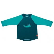 Lassig Koszulka do pływania z długim rękawem Blue whale UV 50+ 0-6 m-cy