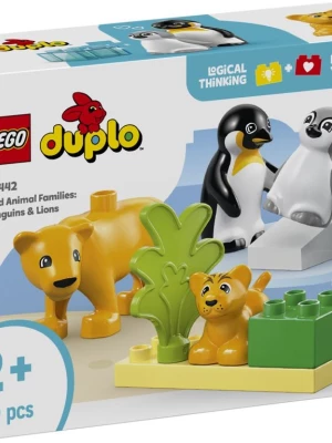 LEGO 10442 Duplo Rodziny dzikich zwierząt: pingwiny i lwy Lego