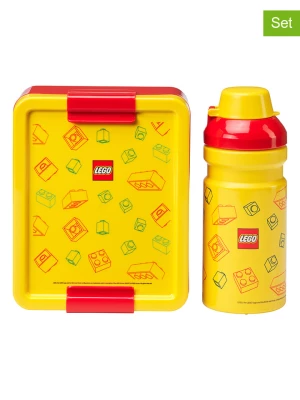 LEGO 2-częściowy zestaw "Brick" w kolorze żółto-czerwonym na lunch rozmiar: onesize