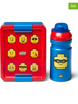 LEGO 2-częściowy zestaw "Iconic" w kolorze niebiesko-czerwonym na lunch rozmiar: onesize