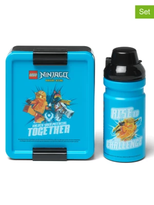 LEGO 2-częściowy zestaw "Ninjago" w kolorze błękitnym na lunch rozmiar: onesize