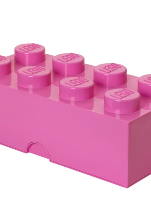 LEGO 40041739 Pojemnik na klocki 4x2 różowy Room copenhagen LEGO 40041739 Pojemnik na klocki 4x2 różowy Room copenhagen
