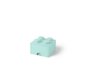 LEGO 40051742 Pojemnik na klocki z szufladą 2x2 turkusowy Room copenhagen