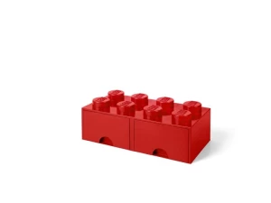 LEGO 40061730 Pojemnik na klocki z szufladami 4x2 czerwony Room copenhagen