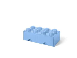 LEGO 40061736 Pojemnik na klocki z szufladami 4x2 błękitny Room copenhagen