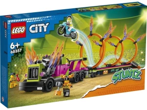 LEGO 60357 City Wyzwanie kaskaderskie - ciężarówka i ogniste obręcze Lego