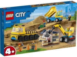 LEGO 60391 City Ciężarówki i dźwig z kulą wyburzeniową Lego
