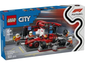 LEGO 60443 City F1 Pit stop i mechanicy z bolidem Ferrari Lego