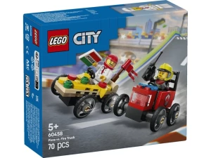 LEGO 60458 City Zestaw wyścigówek: pizza kontra wóz strażacki Lego