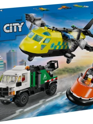LEGO 60505 City Zestaw z samolotem, ciężarówką serwisową i poduszkowcem Lego