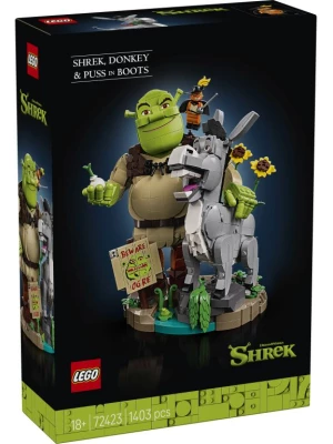 LEGO 72423 Shrek Shrek, Osioł i Kot w butach Lego