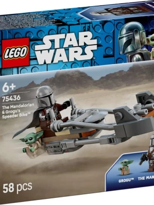 LEGO 75436 Star Wars Śmigacz Mandalorianina i Grogu Lego