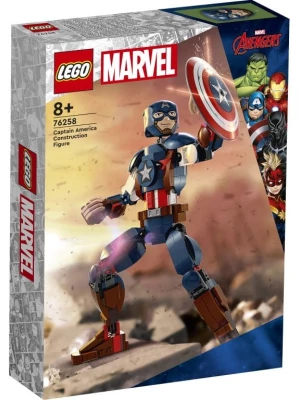 LEGO 76258 Super Heroes Figurka Kapitana Ameryki do zbudowania Lego