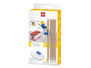 LEGO Classic 52053 Zestaw szkolny (Minifigurka, 4 ołówki, klocek do mocowania, temperówka, gumka do ścierania) Lego