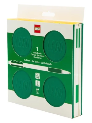 LEGO 53566 Classic Kwadratowy notatnik LEGO z długopisem - Zielony Lego