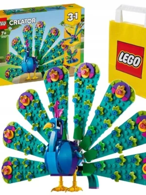﻿LEGO CREATOR 7+ 3w1 EGZOTYCZNY PAW / WAŻKA / MOTYL 31157