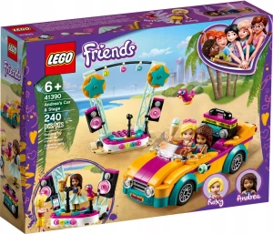 Lego Friends Samochód i Scena Andrei Nowe Zestaw 41390