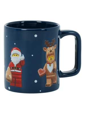 LEGO Kubek "Christmas Minifigures" w kolorze granatowym - 300 ml rozmiar: onesize