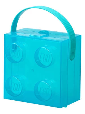 LEGO Pojemnik "Brick 4" w kolorze błękitnym na lunch - 16,5 x 11,6 x 17,3 cm rozmiar: onesize