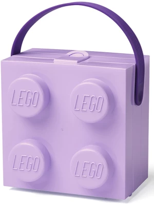 LEGO Pojemnik "Brick 4" w kolorze fioletowym na lunch - 16,5 x 11,6 x 17,3 cm rozmiar: onesize