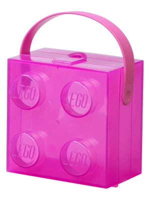 LEGO Pojemnik "Brick 4" w kolorze fioletowym na lunch - 16,5 x 11,6 x 17,3 cm rozmiar: onesize