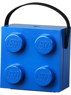 LEGO Pojemnik "Brick 4" w kolorze granatowym na lunch - 16,5 x 11,6 x 17,3 cm rozmiar: onesize