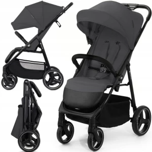 ﻿LEKKI Spacerowy Wózek SPACERÓWKA Kinderkraft TRIG DUŻY KOSZ do 22KG +3KG