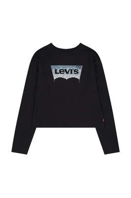 Levi's longsleeve bawełniany dziecięcy kolor czarny