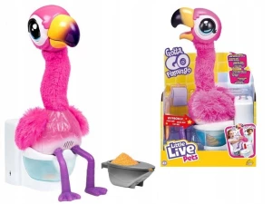 ﻿LITTLE LIVE PETS INTERAKTYWNY FLAMING z dźwiękami, robi kupkę , rusza szyją