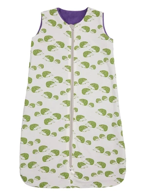 loud + proud Dwustronny śpiworek w kolorze biało-fioletowym rozmiar: 86/92