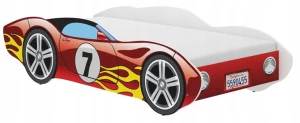 ﻿Łóżko Auto CORVETTA 140x70 + materac - SAMOCHÓD !