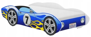 ﻿Łóżko Auto CORVETTA 140x70 + materac - SAMOCHÓD !