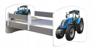 ﻿Łóżko dziecięce 140X70 + materac Szary ACMA