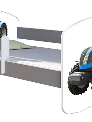 Łóżko dziecięce 140X70 + materac Szary ACMA Łóżko dziecięce 140X70 + materac Szary ACMA