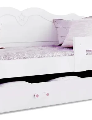 Łóżko dziecięce 160x80 biel + materac LILI Łóżko dziecięce 160x80 biel + materac LILI