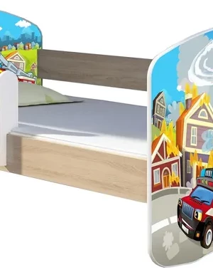 Łóżko dziecięce 160X80 + materac DĄB SONOMA ACMA Łóżko dziecięce 160X80 + materac DĄB SONOMA ACMA