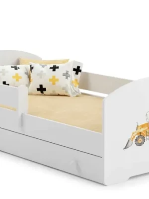 Łóżko dziecięce 160x80 szuflada + materac LUK