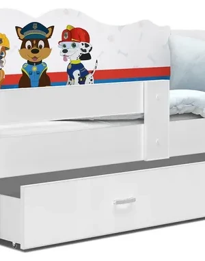 Łóżko dziecięce 160x80 szuflada + materac NELI